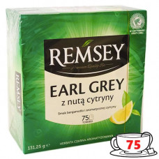 Чай чорний Remsey Earl Grey Strong 75 фільтр-пакетів
