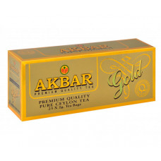 Чорний чай Akbar Gold у пакетиках 25 шт