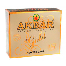 Чорний чай Akbar Gold у пакетиках 100 шт