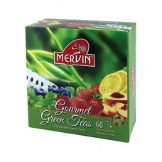 Чай зелений Мервін Mervin Асорті 60 пакетів