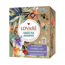 Зелений чай Lovare Асорти в пакетиках 32 шт