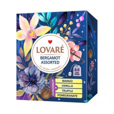 Чорний чай Lovare Асорті Бергамот у пакетиках 32 шт